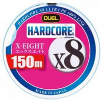 Плетенка PE DUEL HARDCORE X8 размер 1.5 (0.20 мм) нагрузка 30LB/13.5 кг 150 м Milky Blue H3298-MB